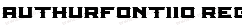 AuthurFont110 Regula字体转换